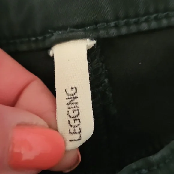 Rag & Bone Dark Green Skinny Leggings Jeans Size 27 - Picture 3 of 7